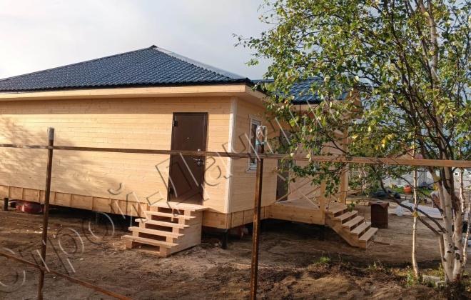 4 Каркасно-щитовой дом Д-11, 13.2x9.5м, 125.4 М², Мурманская область, Печегнский район, село Корзуново (29)